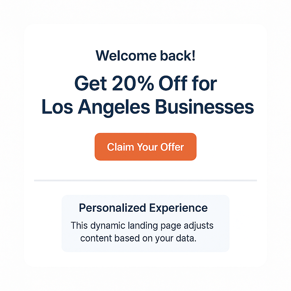 Personalize Your Landing Page Using User Data