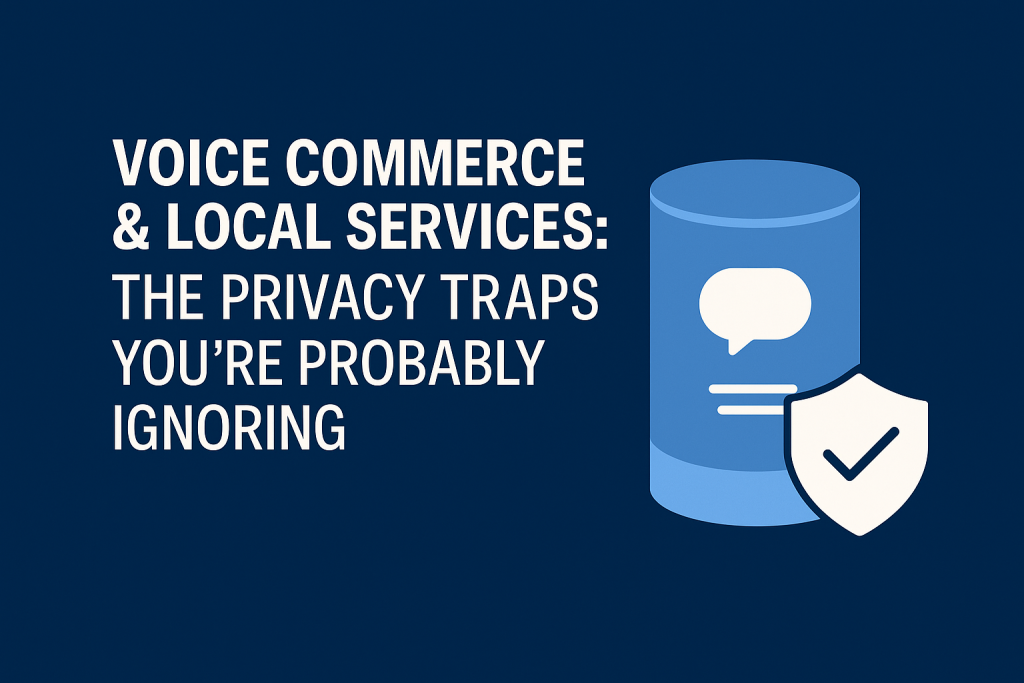 Voice Commerce & Local Services The Privacy Traps You’re Probably Ignoring