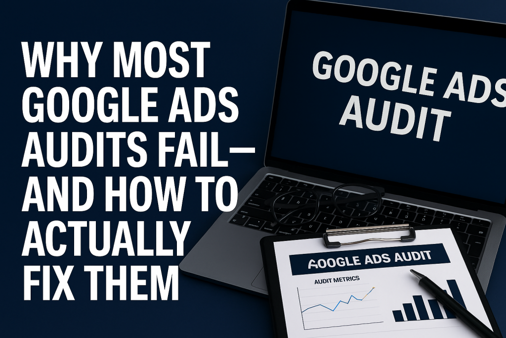 Why Most Google Ads Audits Fail — and How to Actually Fix Them
