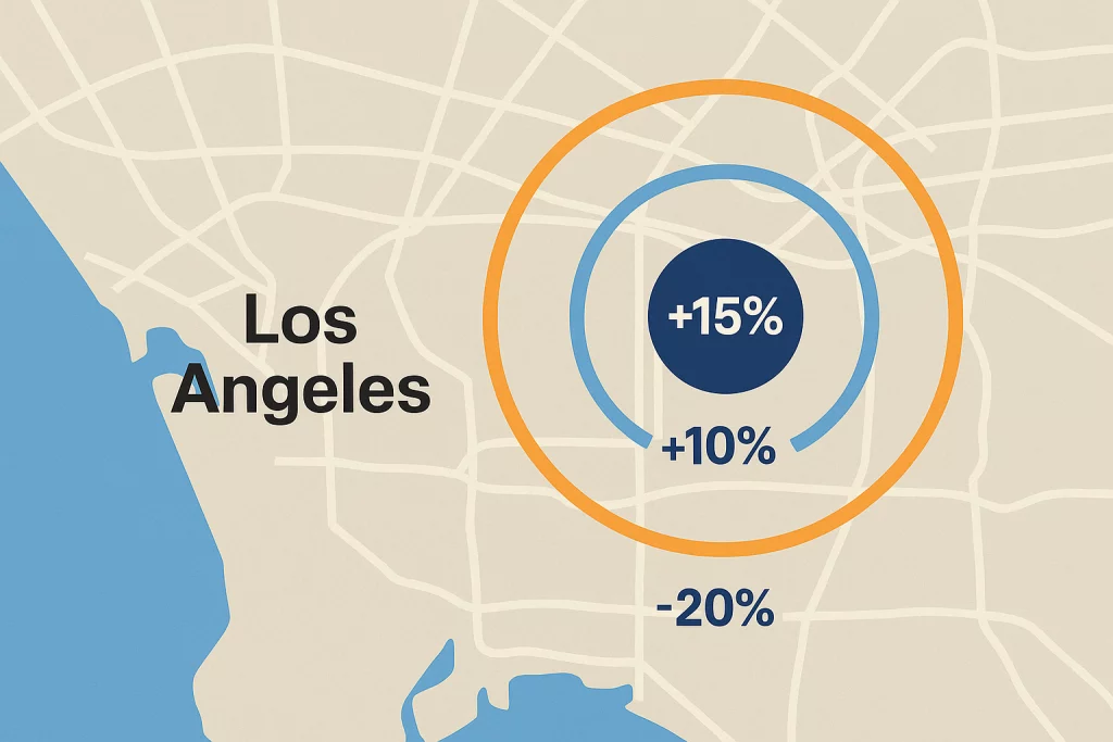 LA Bid Radius Optimization