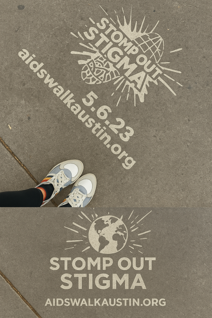 A clean-graffiti ad used to promote a local nonprofit walk — shareable and message-driven.