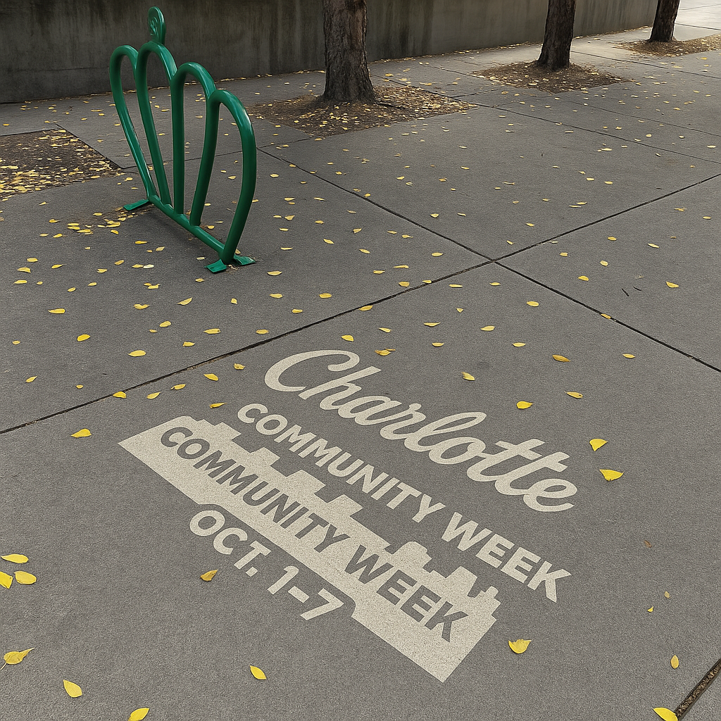  Civic campaign celebrating Charlotte’s community week — a perfect local tie-in idea.