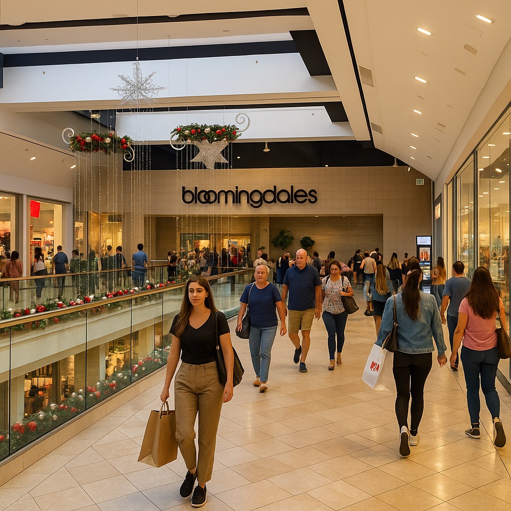 Bloomingdale’s corridor benches — roomy and often quieter mid‑weekday; good for single‑task sprints.