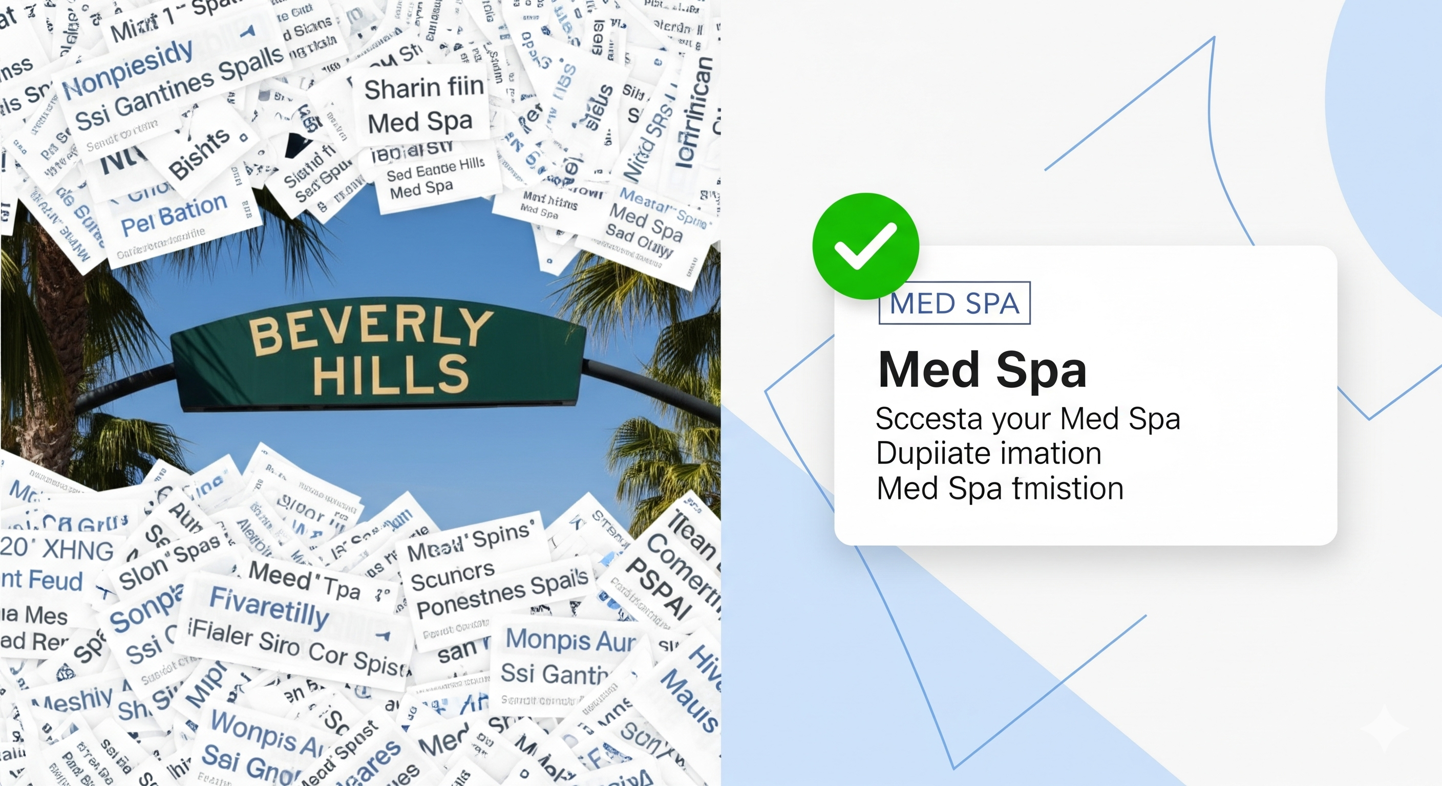 Placeholder case image: Med spa duplicate listing cleanup in Beverly Hills
